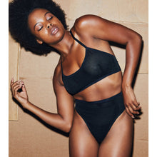 Load image into Gallery viewer, POWER MESH HALTER BRALETTE | ONYX